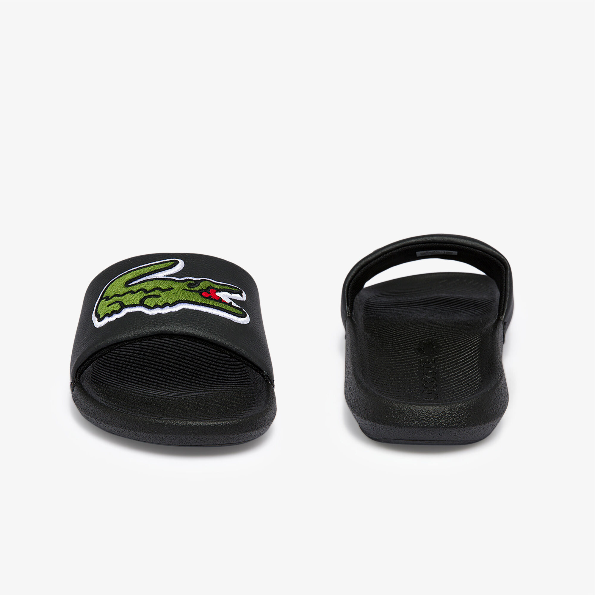 lacoste rubber slides