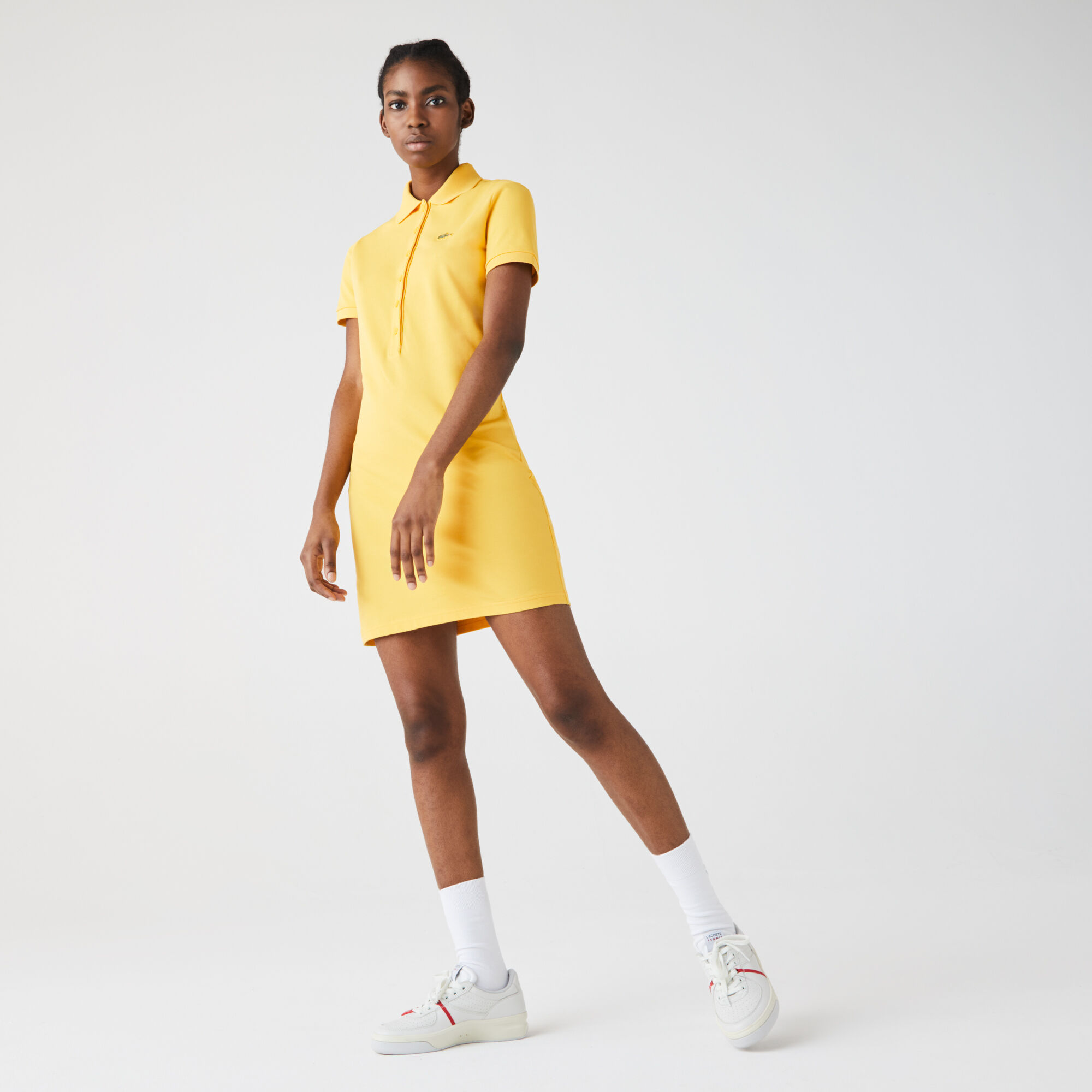 lacoste yellow dress