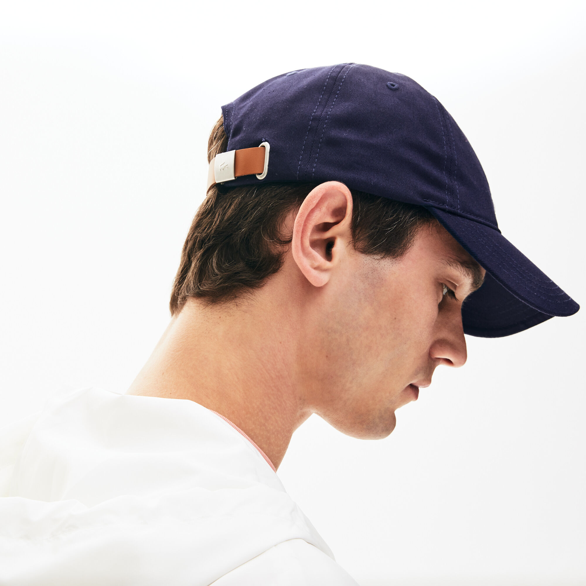 men's contrast strap cotton cap