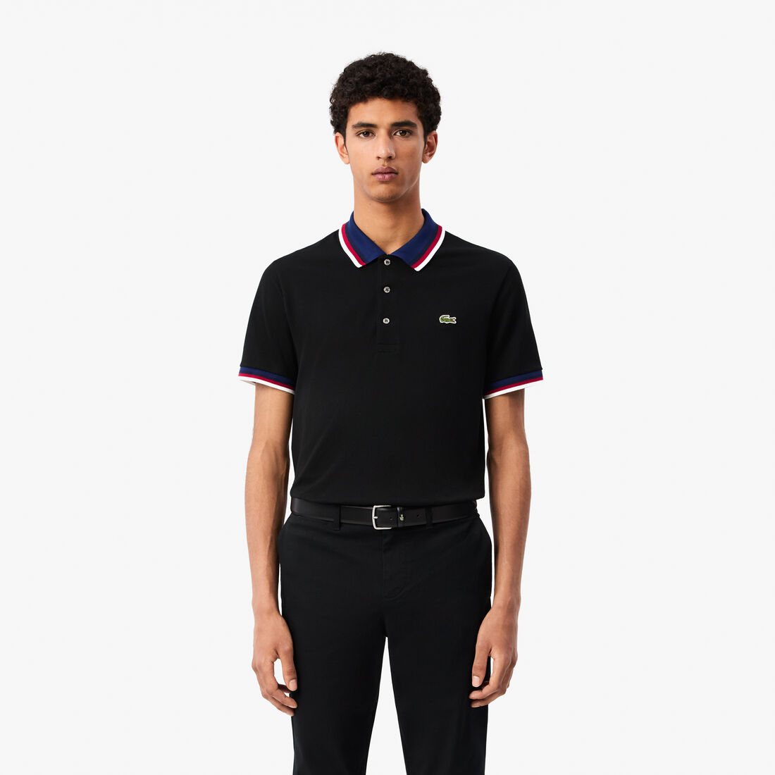 Regular Fit Contrast Collar Polo Shirt