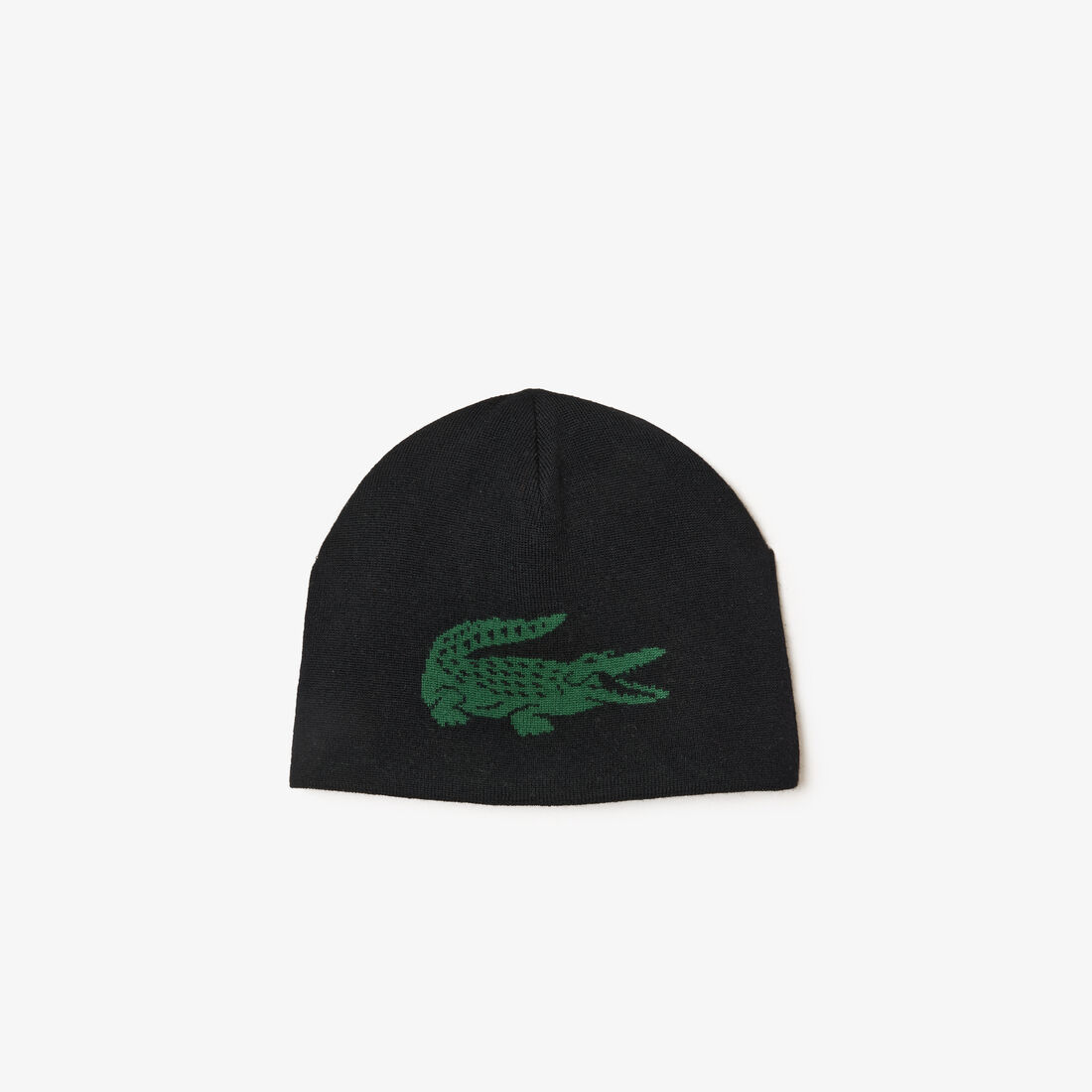 Unisex Lacoste Contrast Crocodile Reversible Beanie