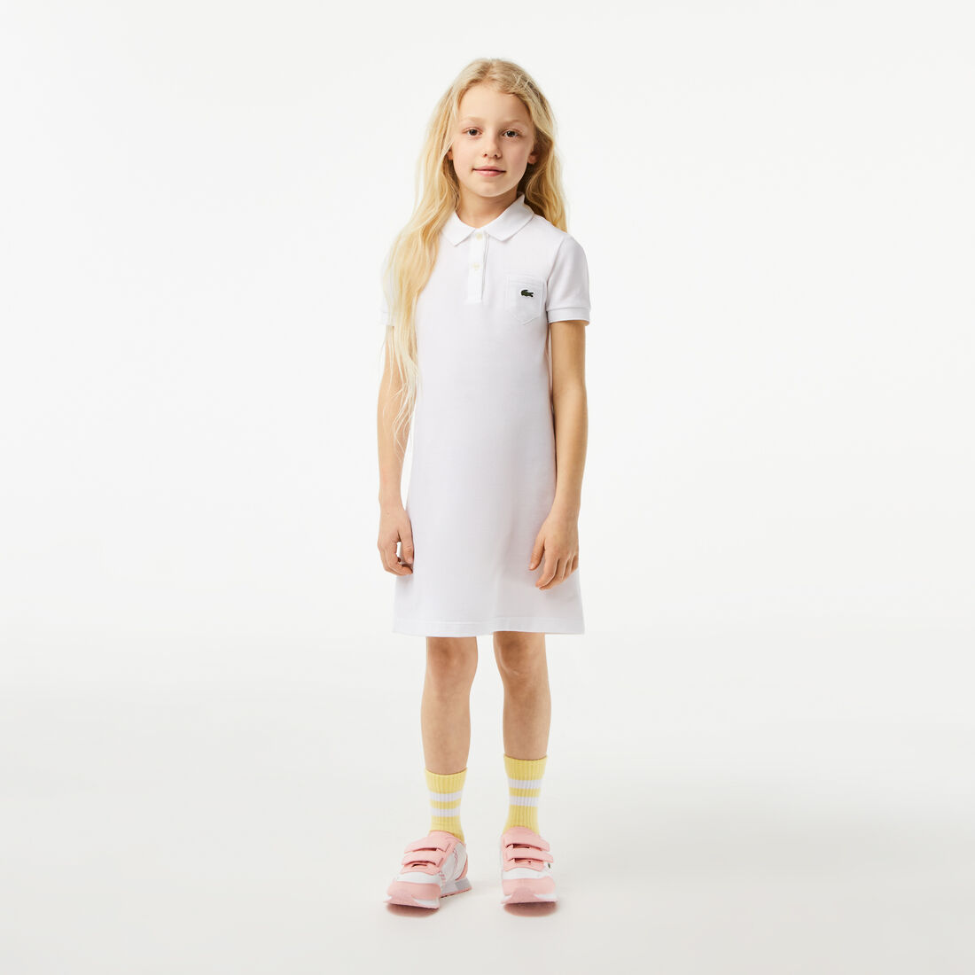 Girl's Polo-Style Cotton Dress