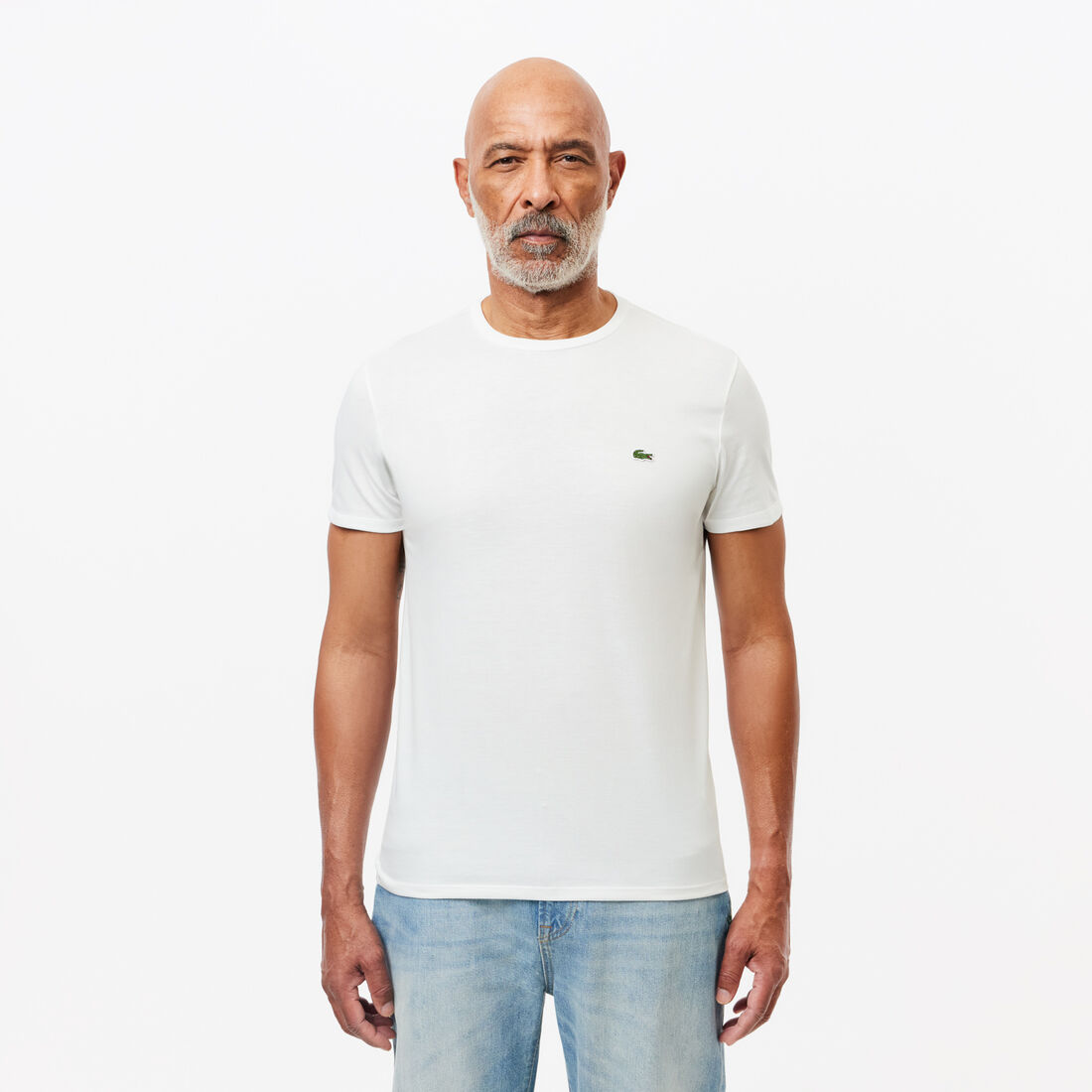 Monochrome Cotton Pima Jersey Crew Neck T-shirt