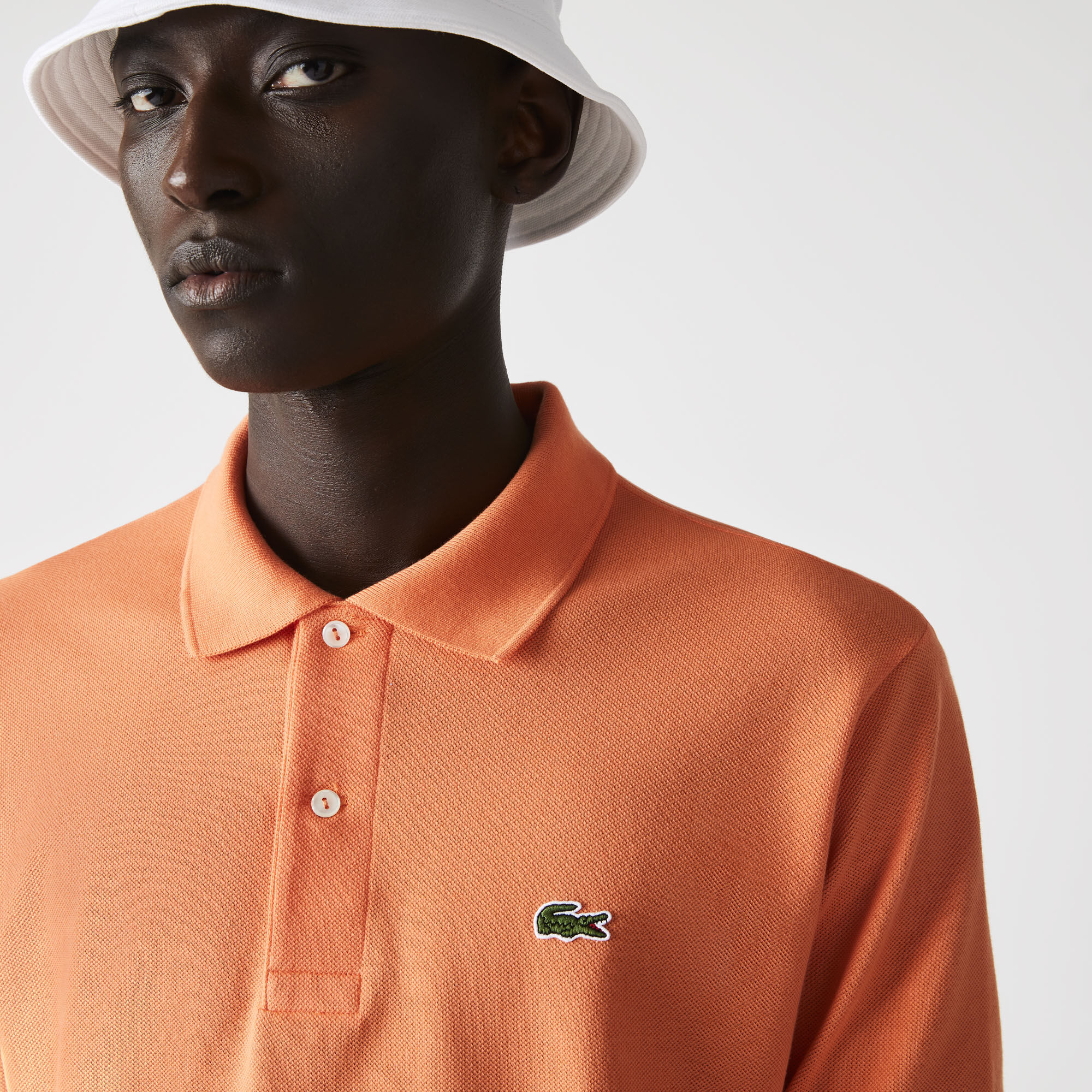 university gold lacoste shirt