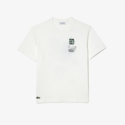 Lacoste Long Sleeve Large Minecraft Logo and Croc On Front Chest, White,  X-Large : Buy Online at Best Price in KSA - Souq is now : Fashion