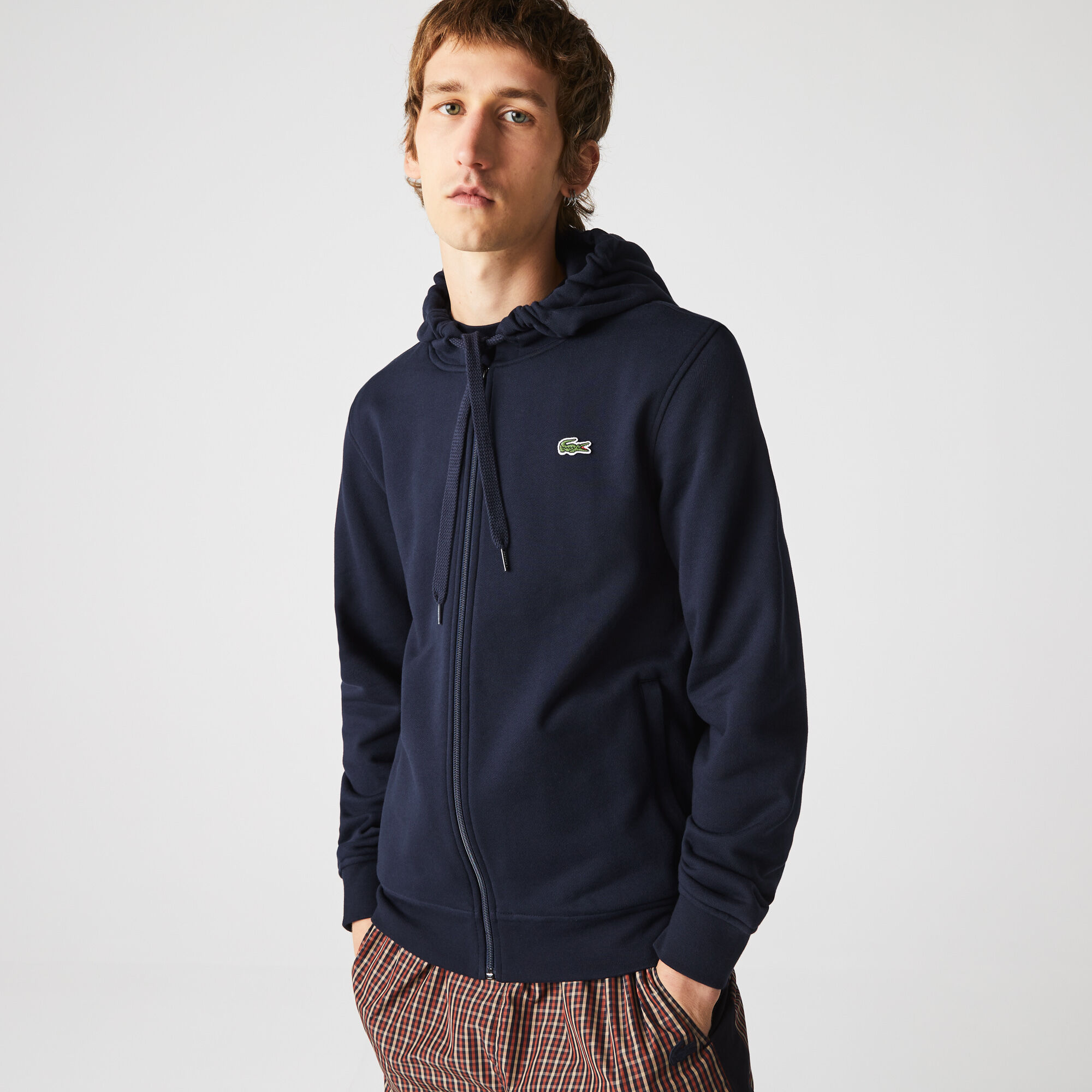 mens lacoste zip up sweatshirt