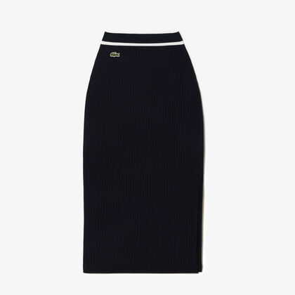 Straight Cut Seamless 3d Flat Ribbed Skirt