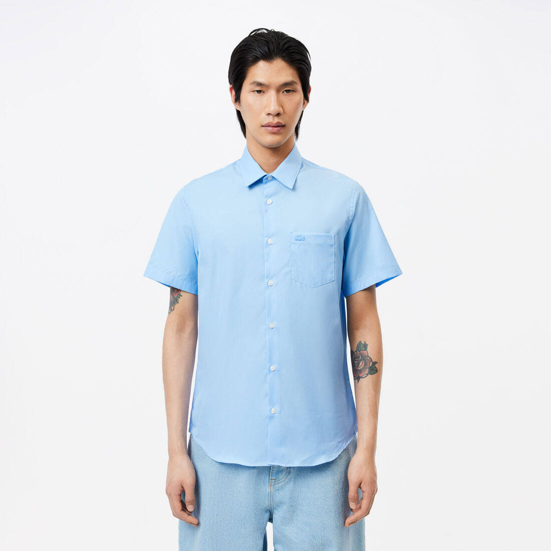 Men's Regular Fit Solid Cotton Shirt