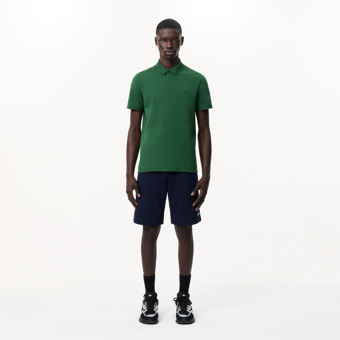 Men's Lacoste Organic Brushed Cotton Fleece Jogger Shorts