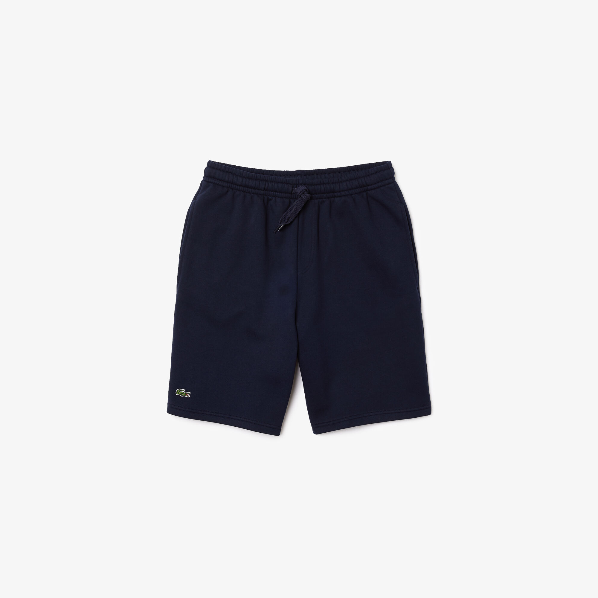 lacoste blue fleece shorts