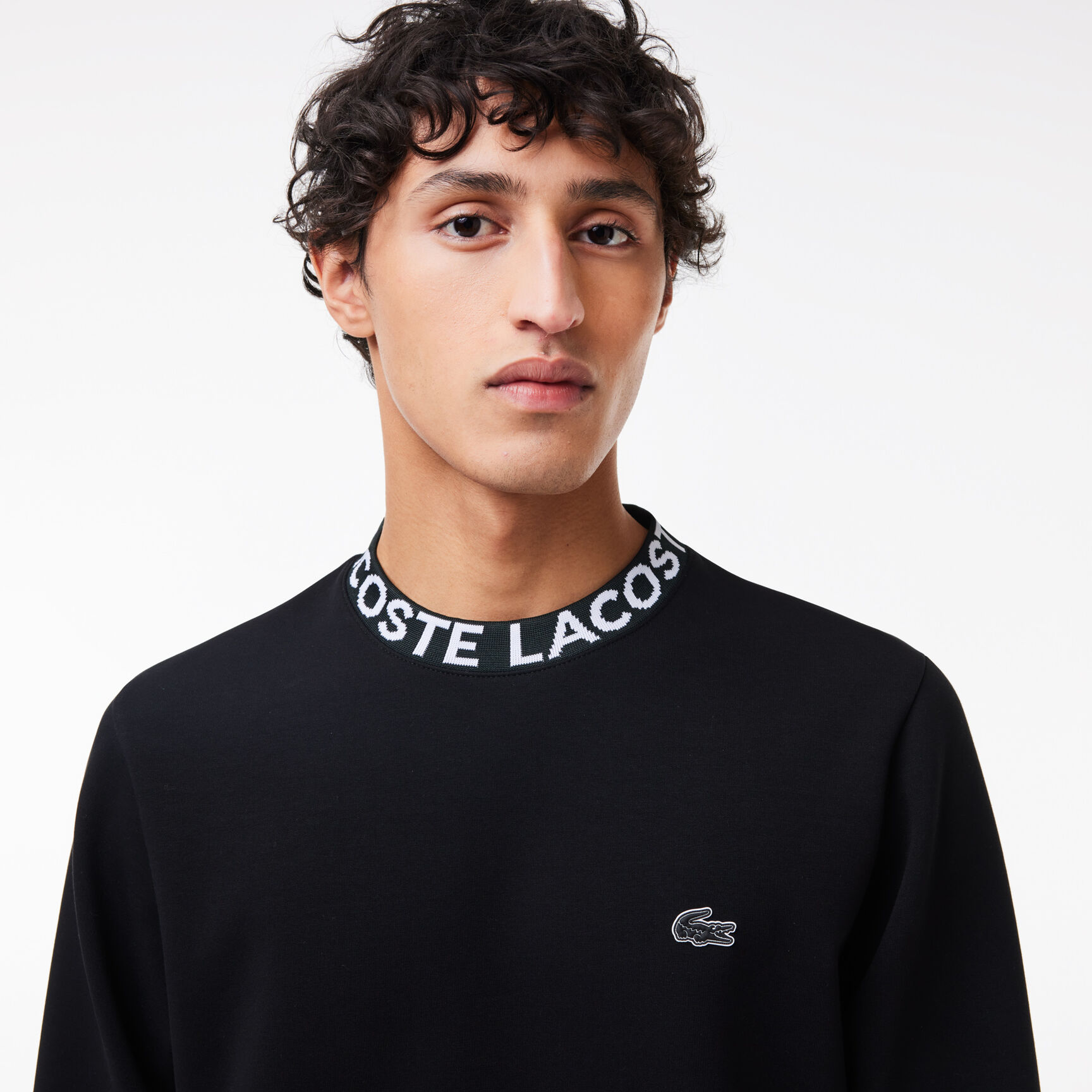 Buy Logo Jacquard Collar Double Face Sweatshirt | Lacoste SA