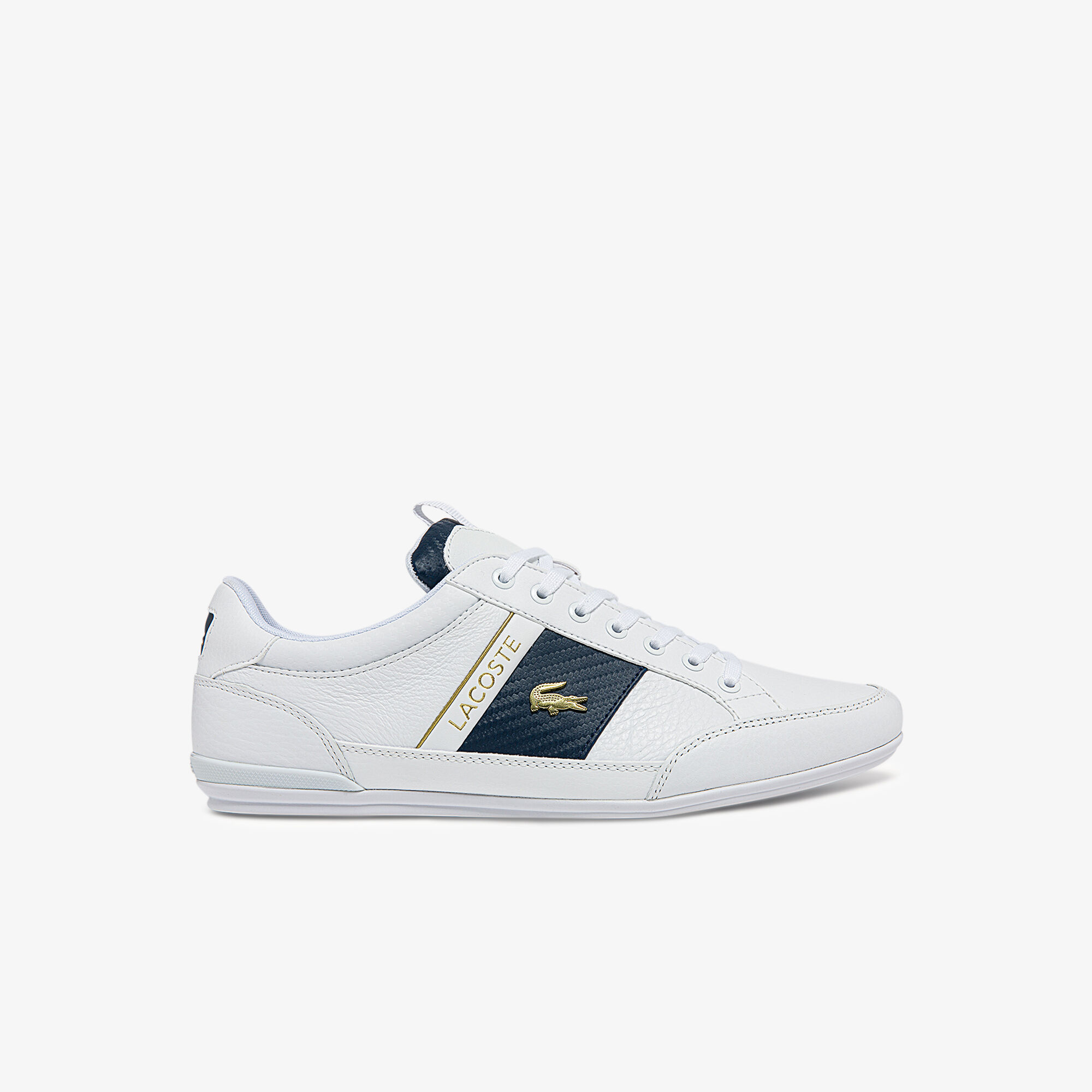 lacoste men's chaymon leather trainers