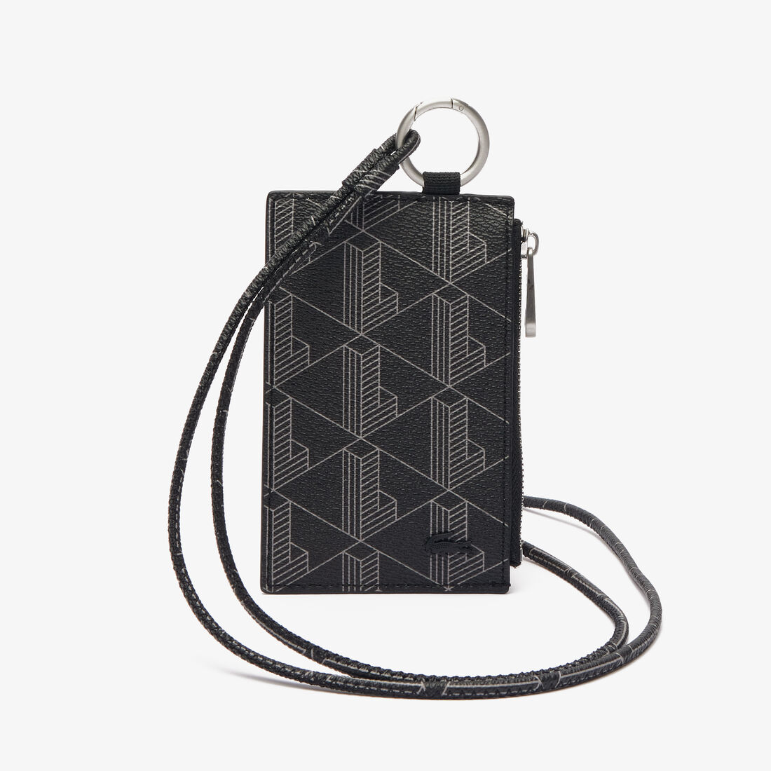 The Blend Grained Monogram Print Card Holder