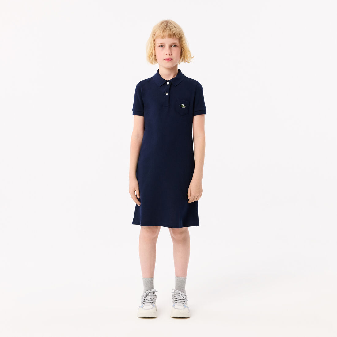 Girl's Polo-Style Cotton Dress