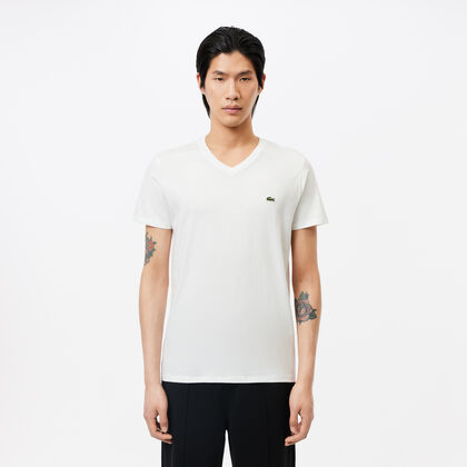 Men's V-neck Pima Cotton Jersey T-shirt