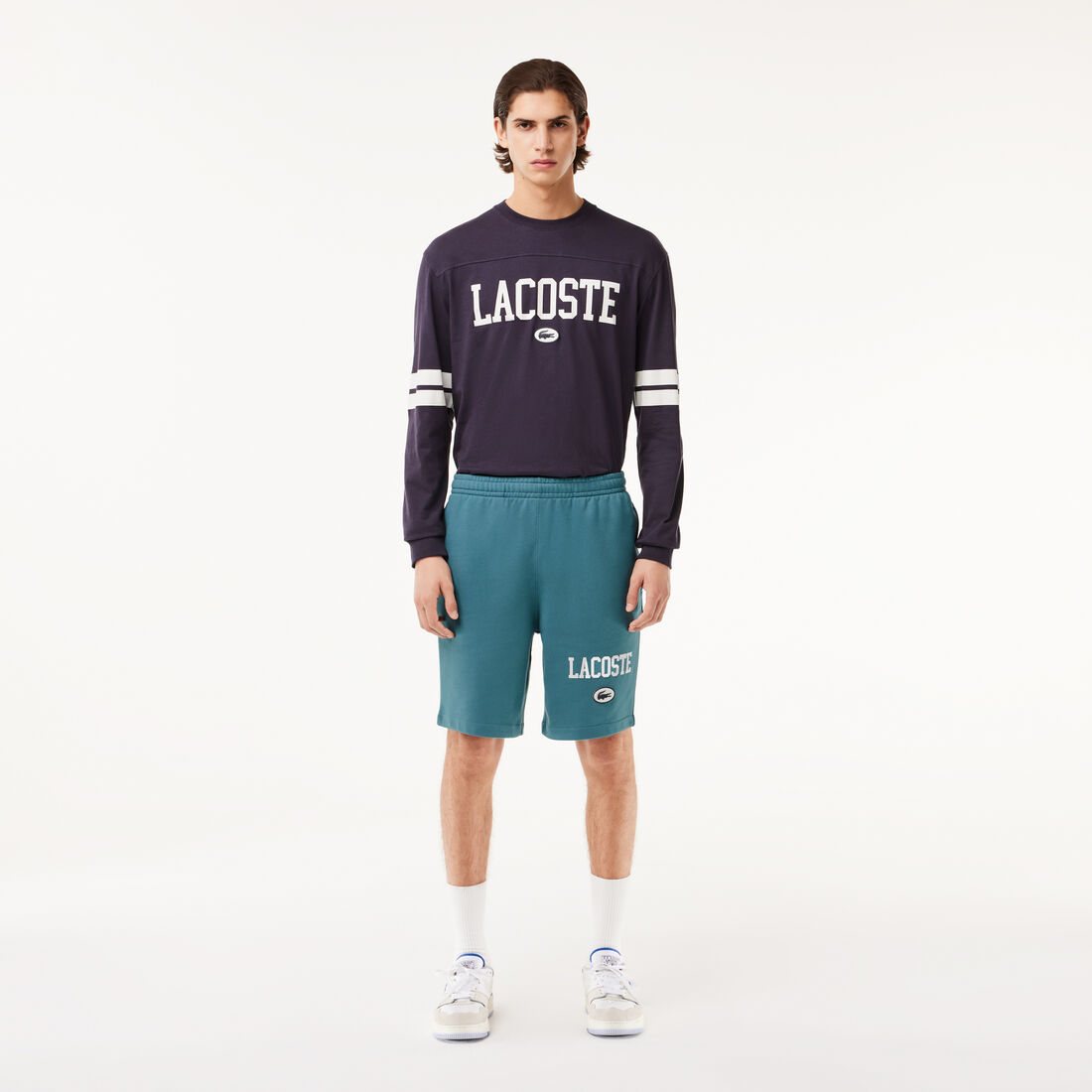 Regular Fit Lacoste Print Jogger Shorts