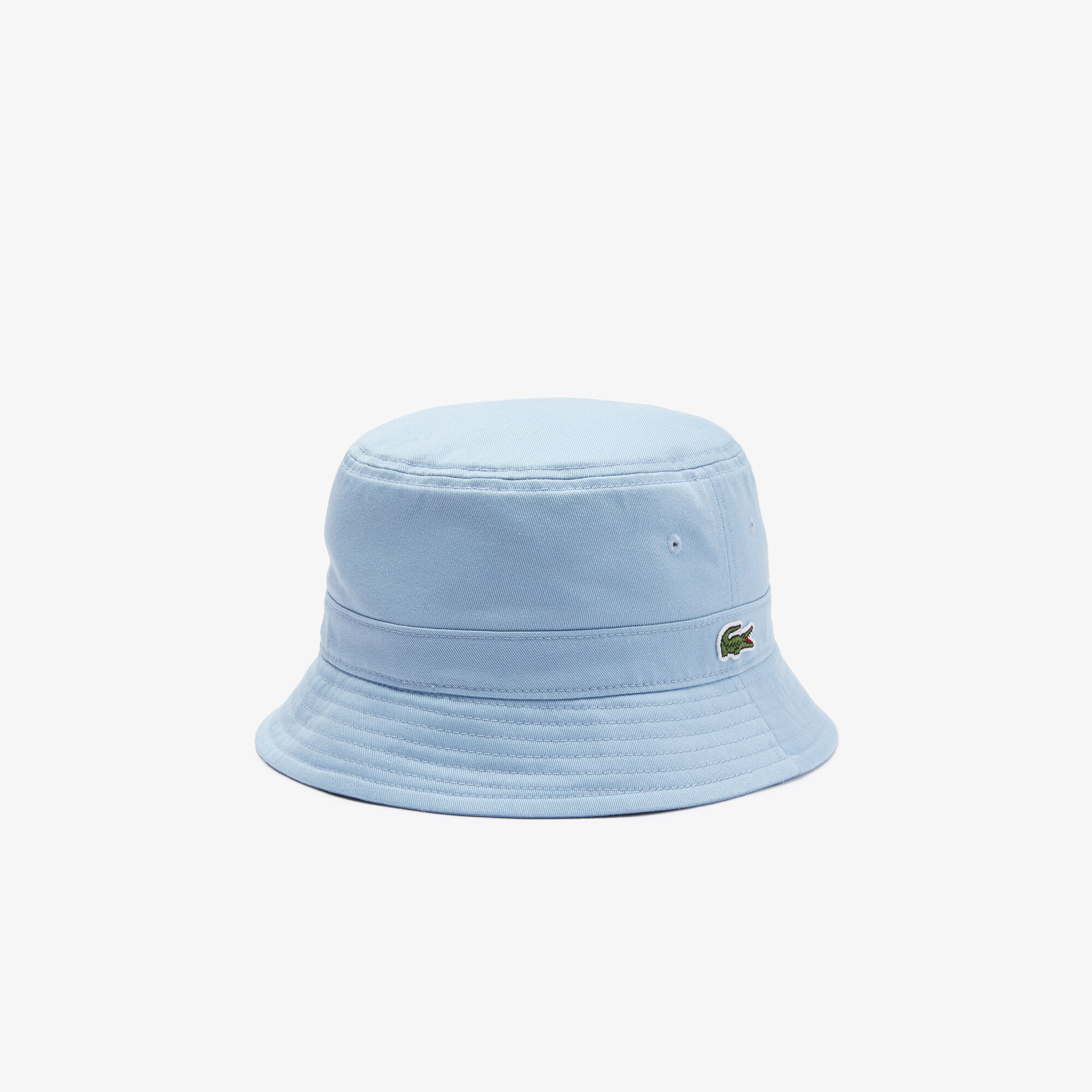 white bucket hat lacoste