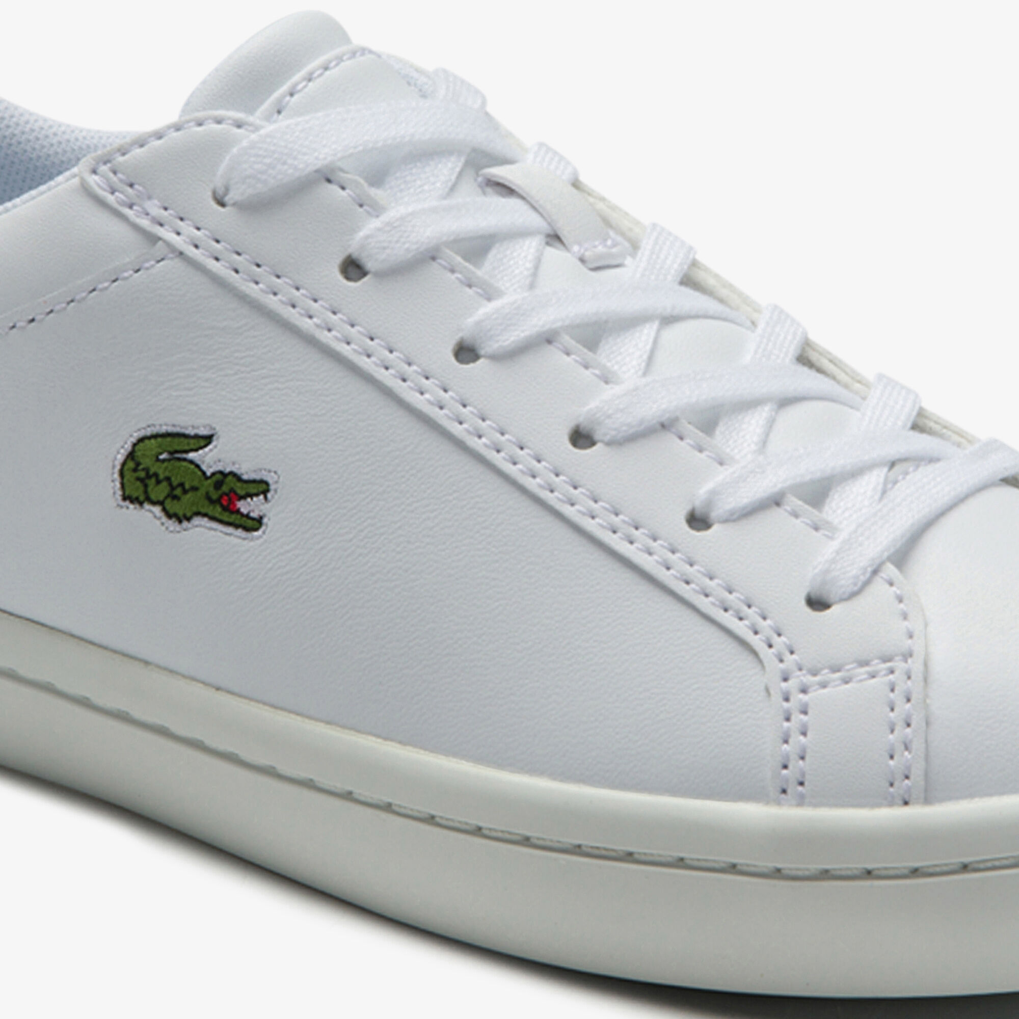 lacoste women's straightset leather trainers