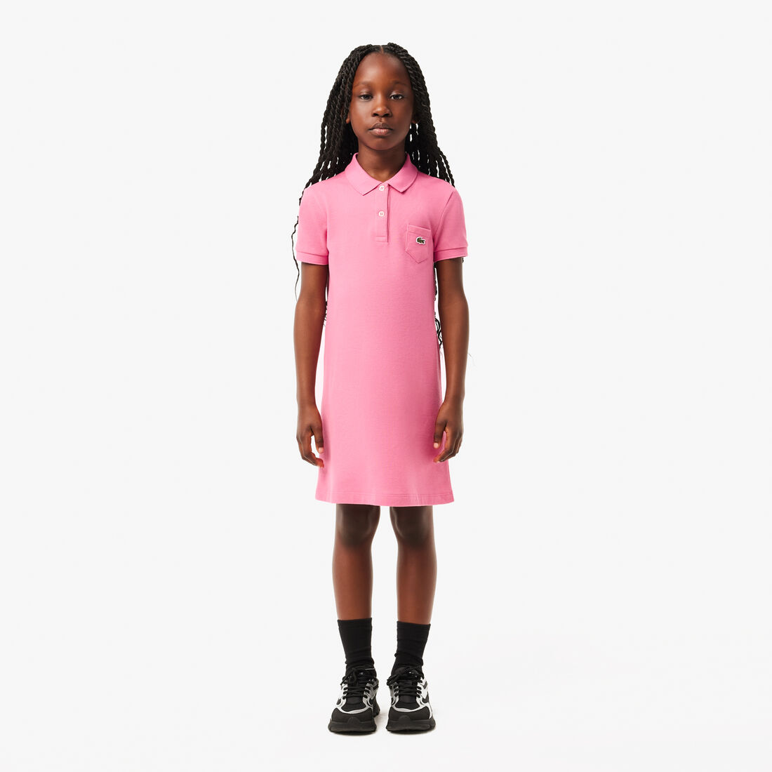 Girl's Polo-Style Cotton Dress