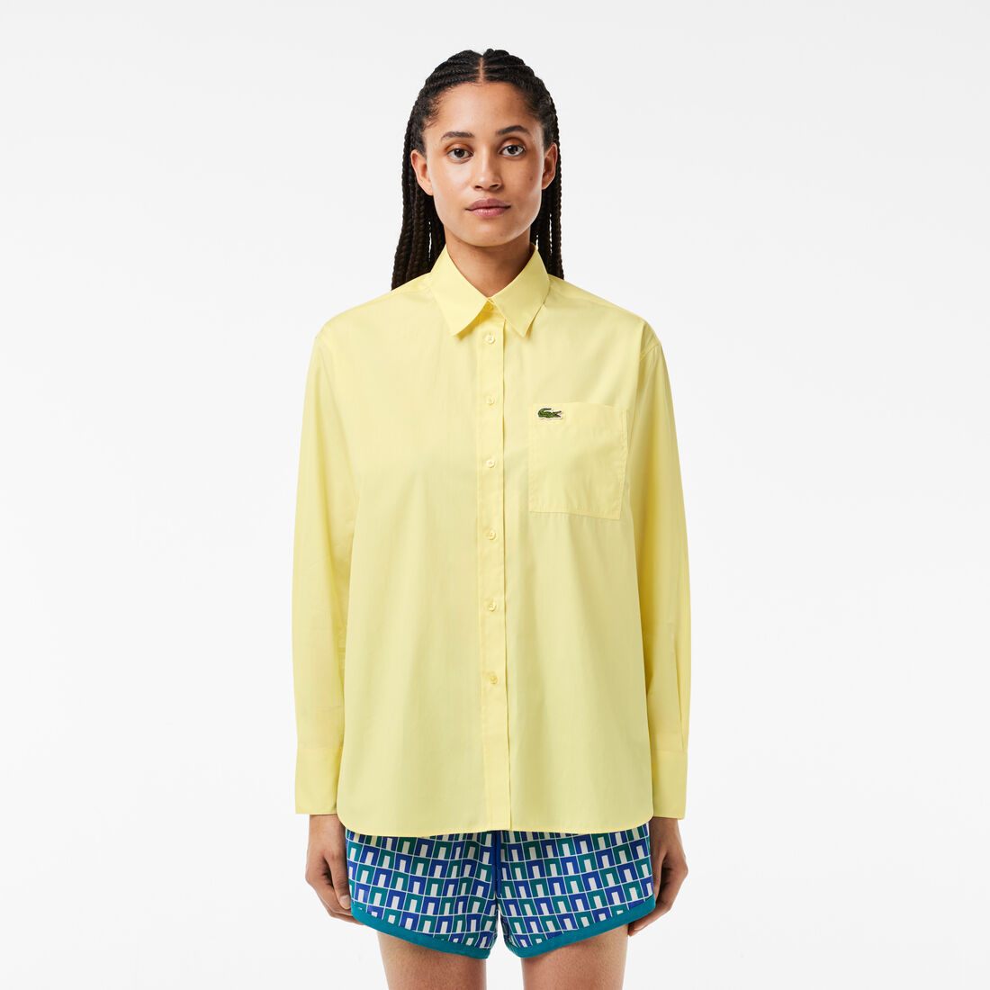 Oversized Fit Cotton Poplin Shirt