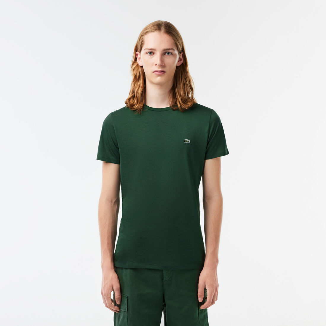 Monochrome Cotton Pima Jersey Crew Neck T-shirt