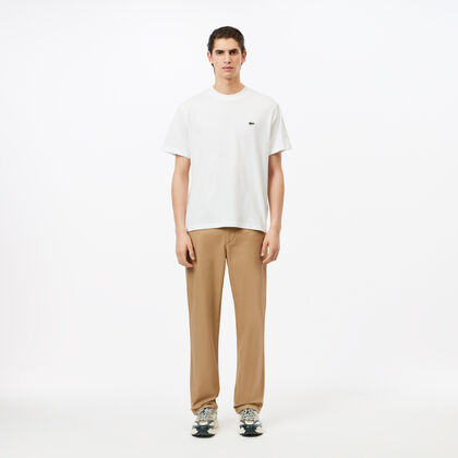 Straight Fit Cotton Twill Chinos