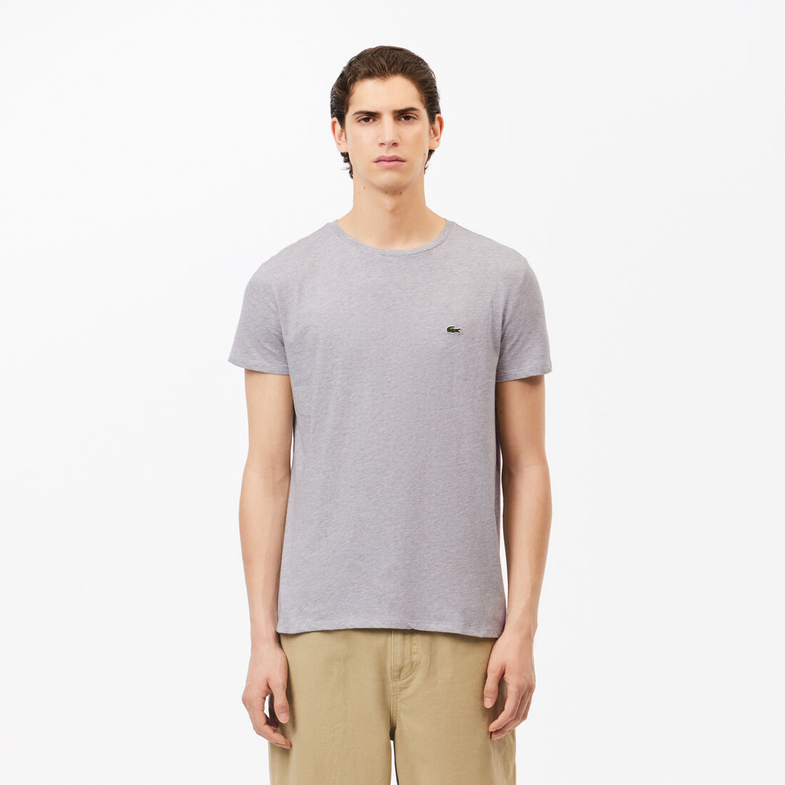 Monochrome Cotton Pima Jersey Crew Neck T-shirt