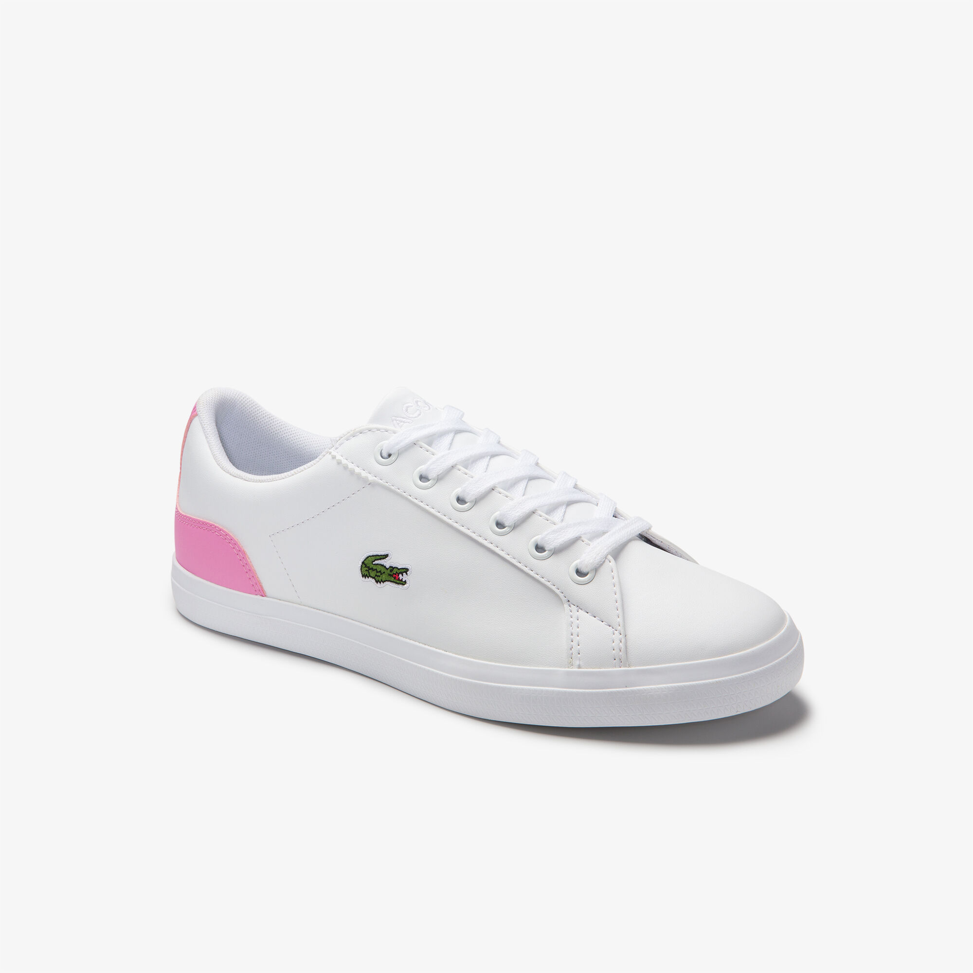 lacoste loafers white