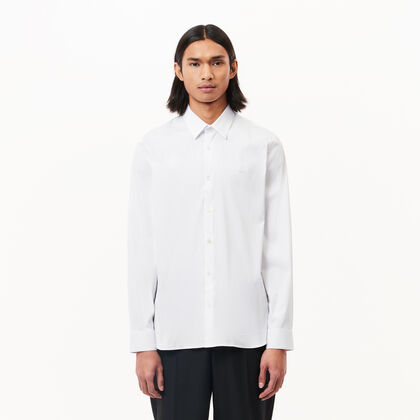 Men's Lacoste Slim Fit French Collar Cotton Poplin Shirt