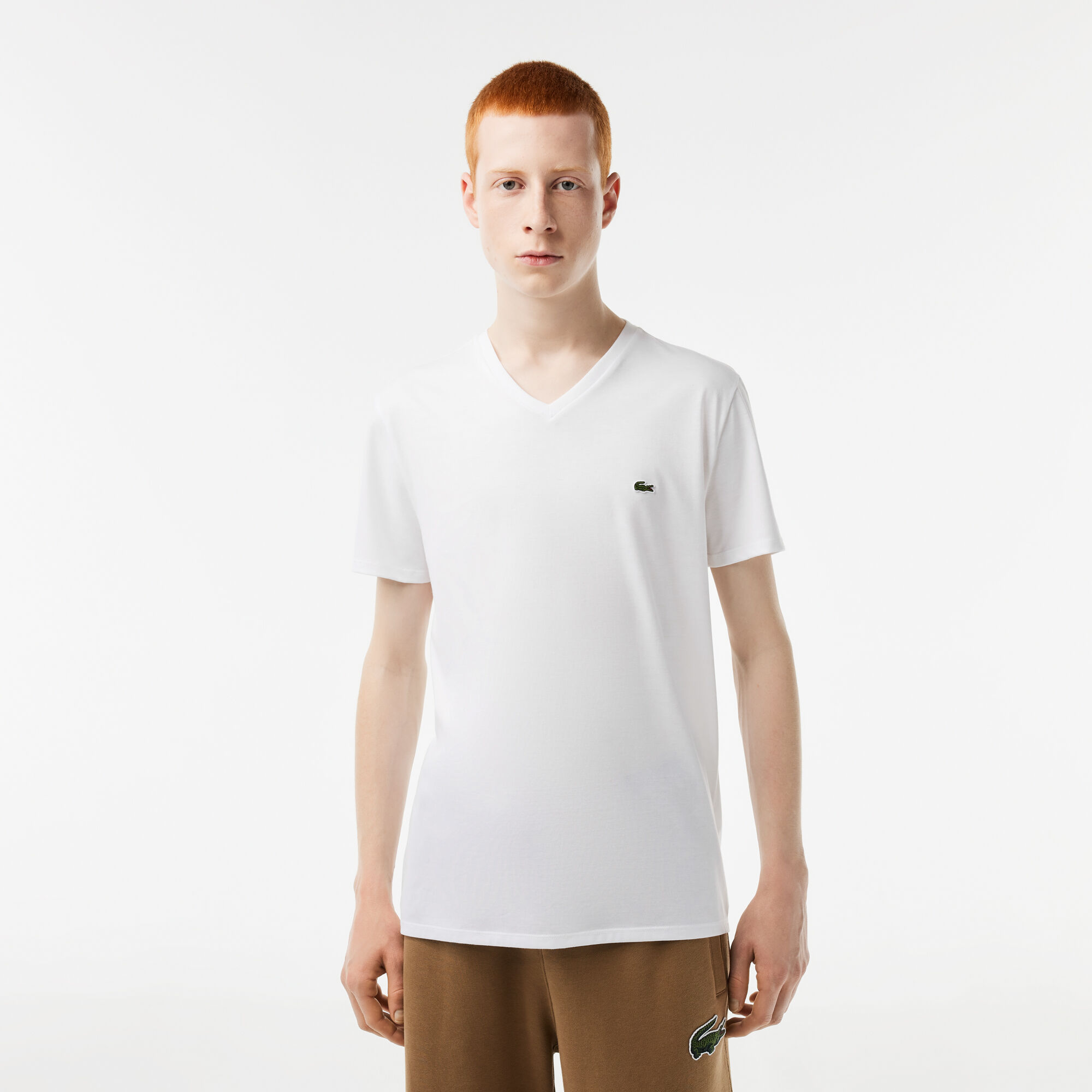 lacoste mens v neck