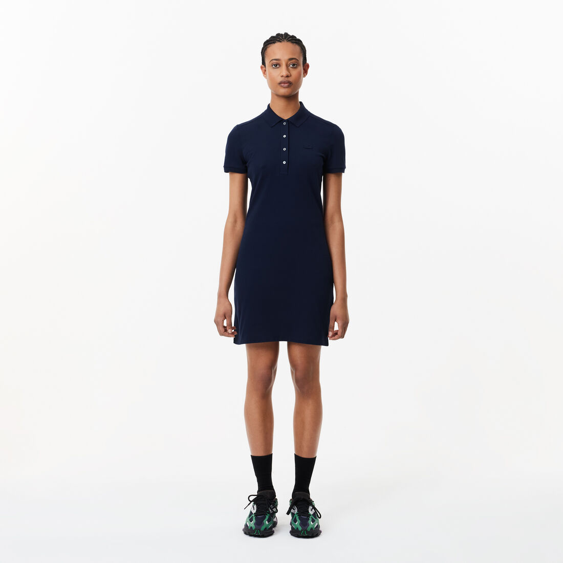 Stretch Pique Polo Dress